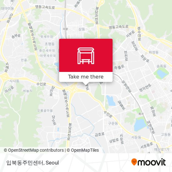입북동주민센터 map