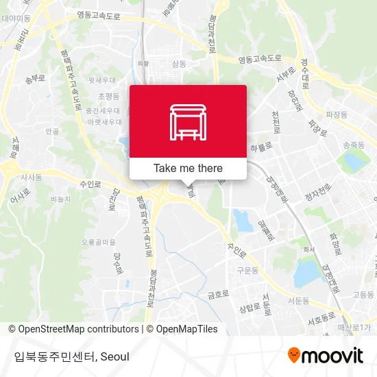 입북동주민센터 map