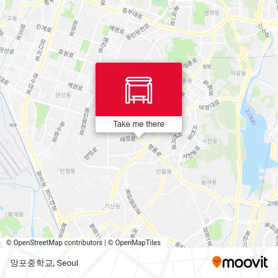 망포중학교 map
