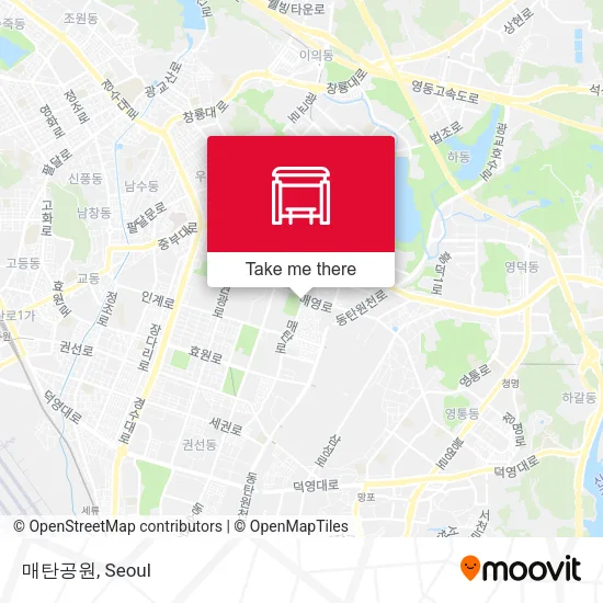 매탄공원 map