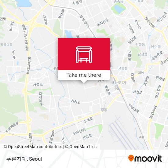 푸른지대 map