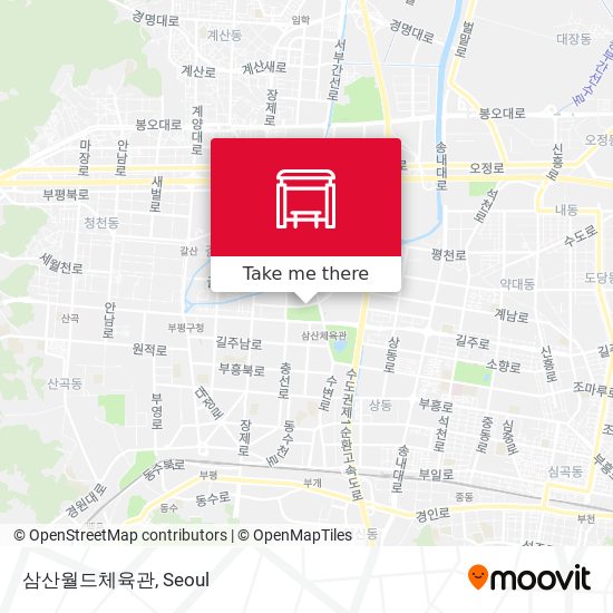 삼산월드체육관 map