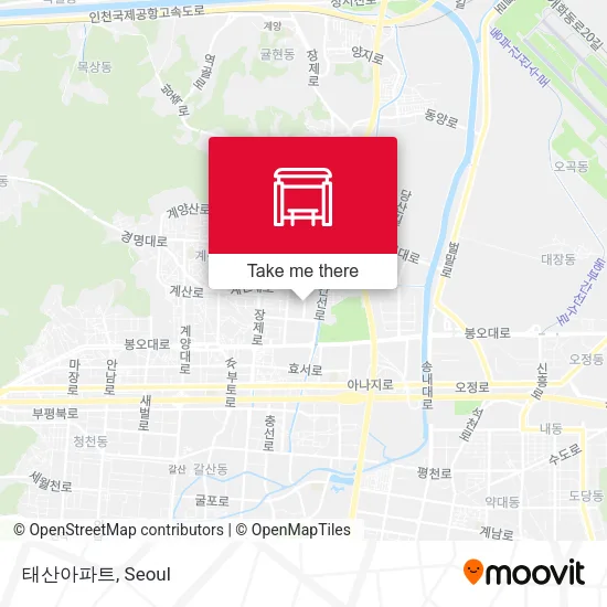 태산아파트 map