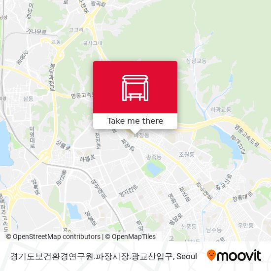 경기도보건환경연구원.파장시장.광교산입구 map