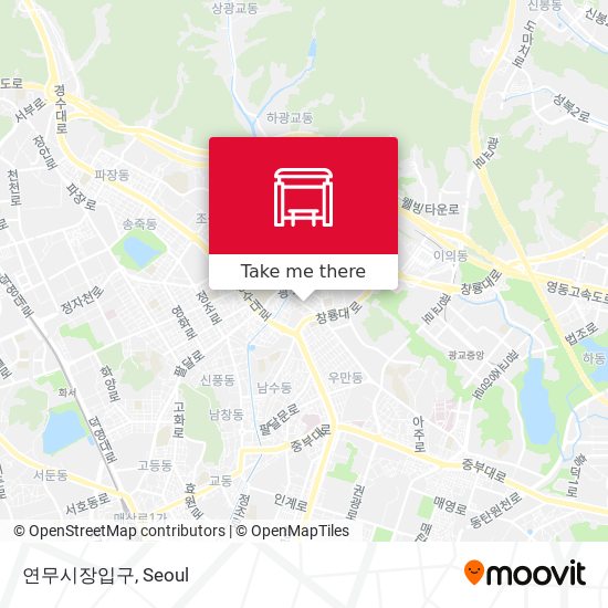 연무시장입구 map