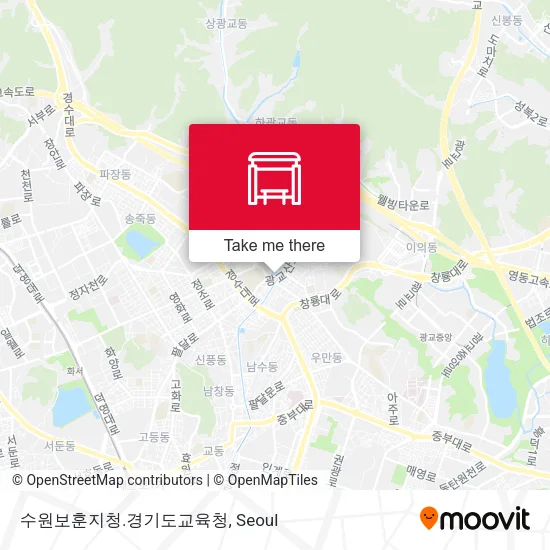 수원보훈지청.경기도교육청 map