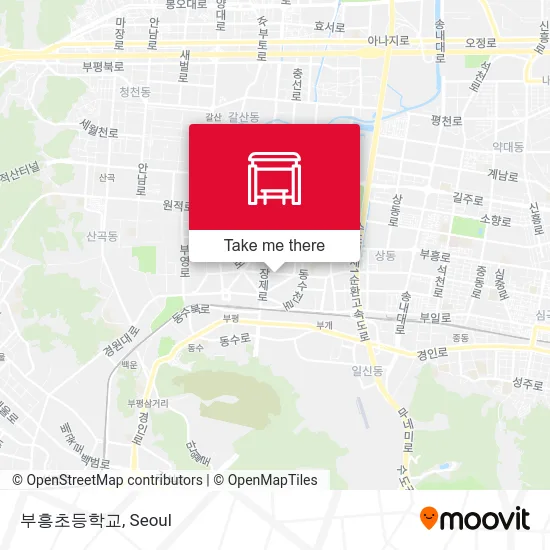 부흥초등학교 map