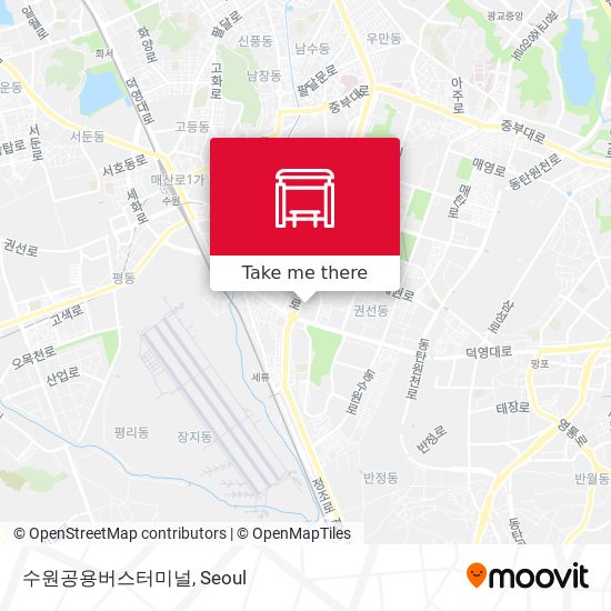 수원공용버스터미널 map