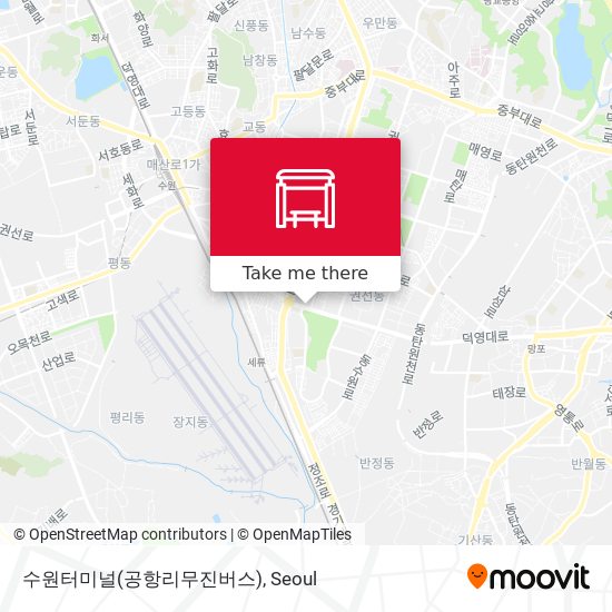 수원터미널(공항리무진버스) map
