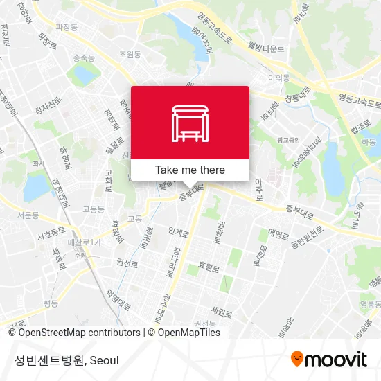 성빈센트병원 map
