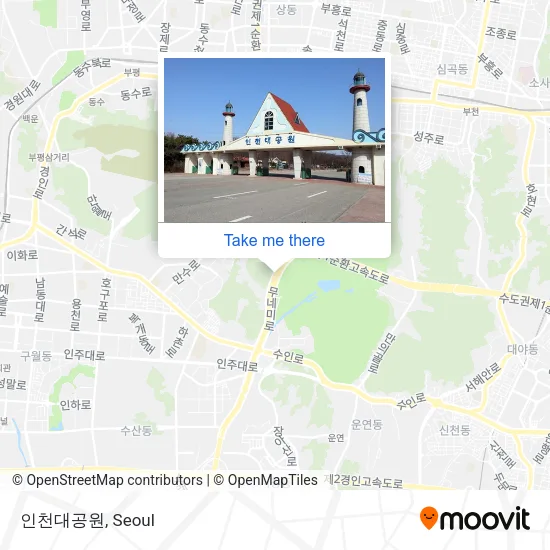 인천대공원 map