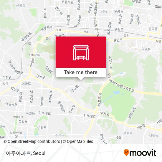 아주아파트 map