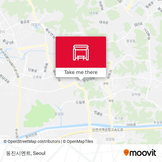 동진시멘트 map