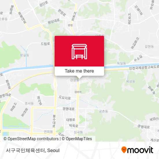 서구국민체육센터 map