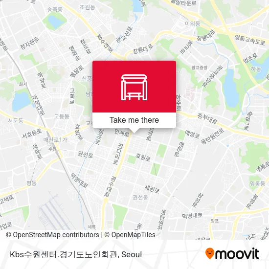 Kbs수원센터.경기도노인회관 map