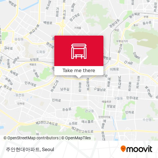주안현대아파트 map