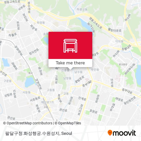 팔달구청.화성행궁.수원성지 map