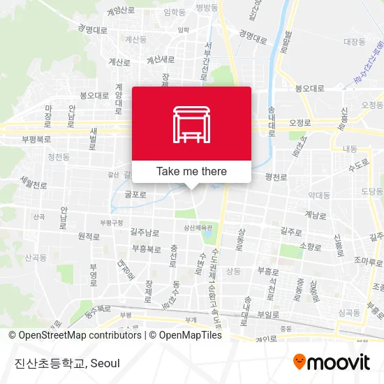 진산초등학교 map