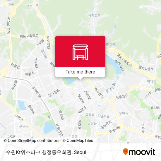 수원Kt위즈파크.행정동우회관 map