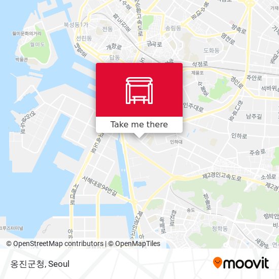옹진군청 map