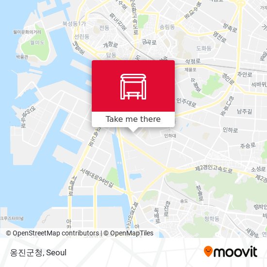 옹진군청 map