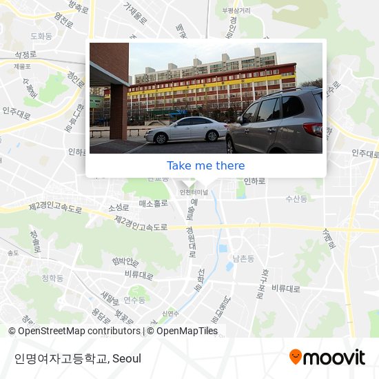 인명여자고등학교 map