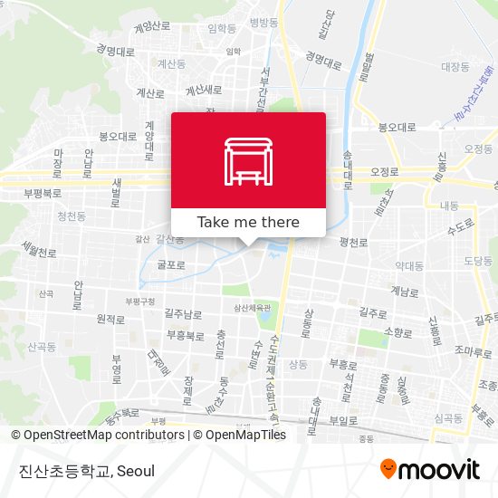 진산초등학교 map