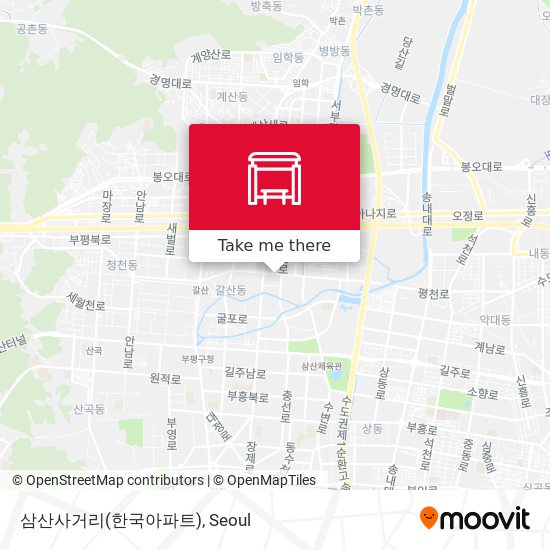 삼산사거리(한국아파트) map