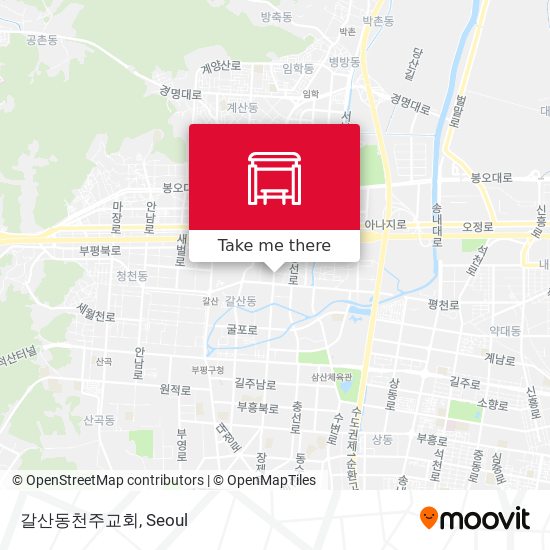 갈산동천주교회 map