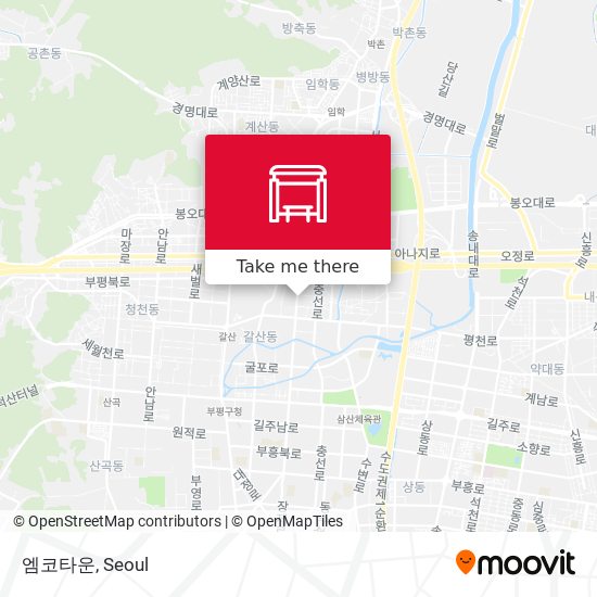 엠코타운 map