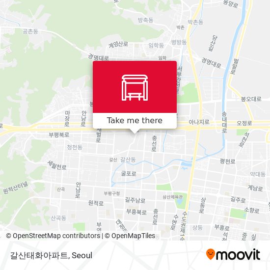 갈산태화아파트 map