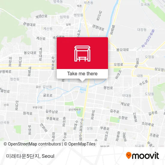 미래타운5단지 map