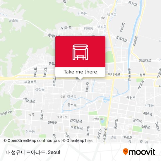 대성유니드아파트 map