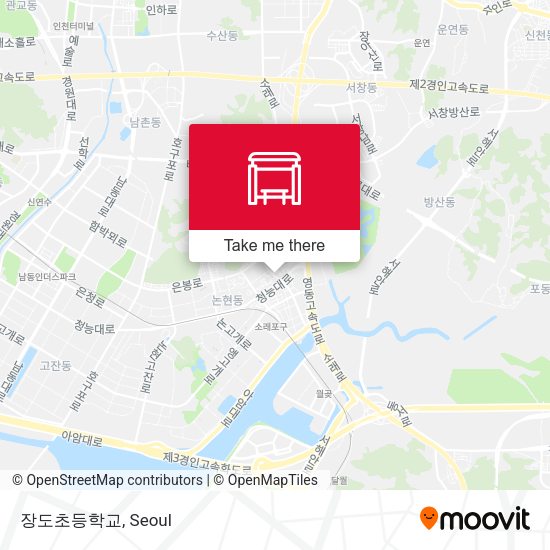 장도초등학교 map