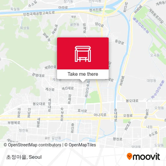 초정마을 map