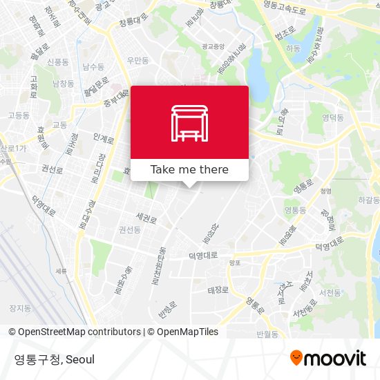 영통구청 map