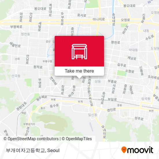 부개여자고등학교 map