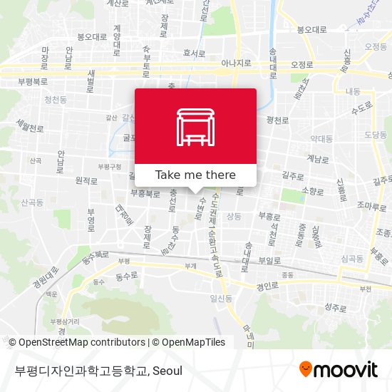 부평디자인과학고등학교 map