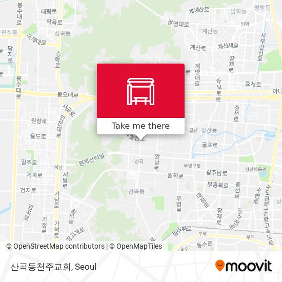 산곡동천주교회 map