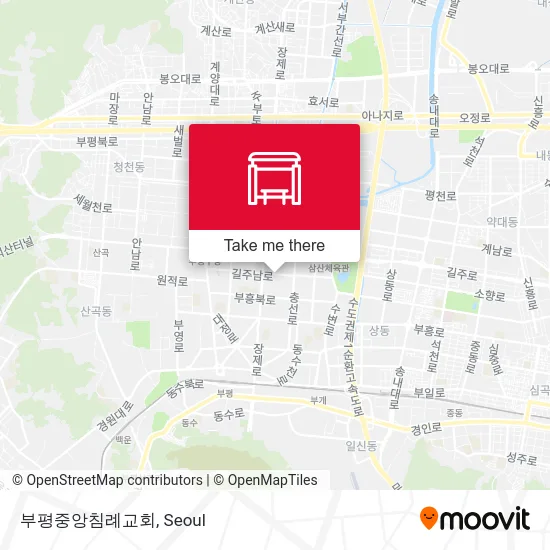 부평중앙침례교회 map