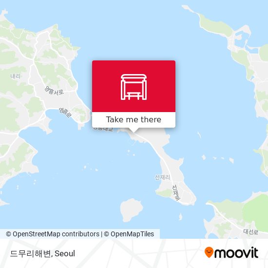 드무리해변 map