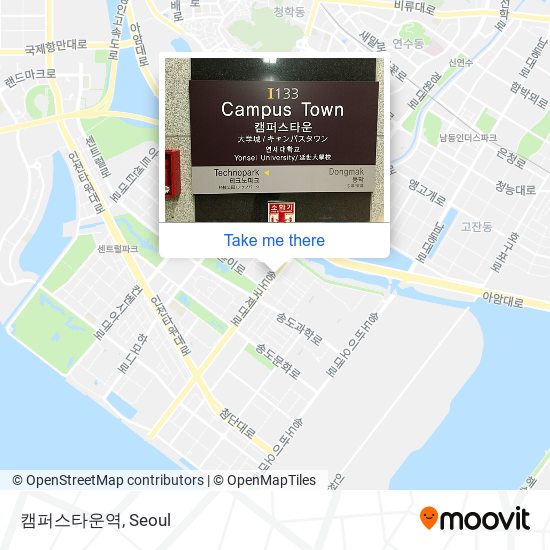 캠퍼스타운역 map