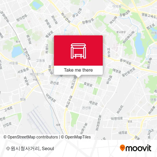 수원시청사거리 map
