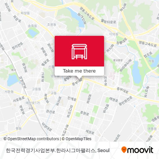 한국전력경기사업본부.한라시그마팰리스 map