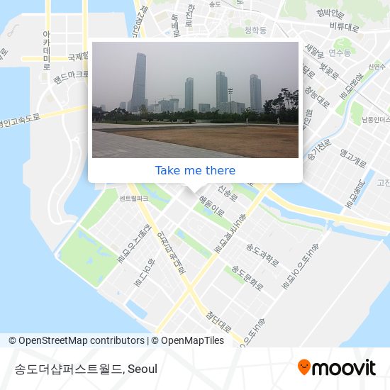 송도더샵퍼스트월드 map