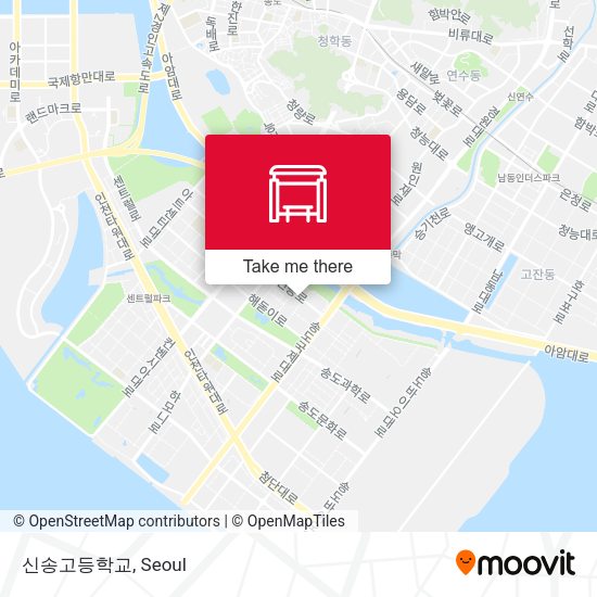 신송고등학교 map