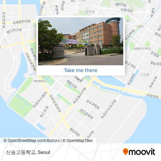 신송고등학교 map