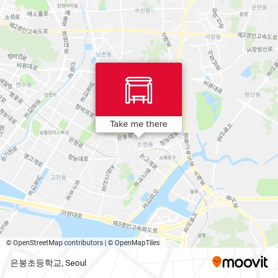 은봉초등학교 map