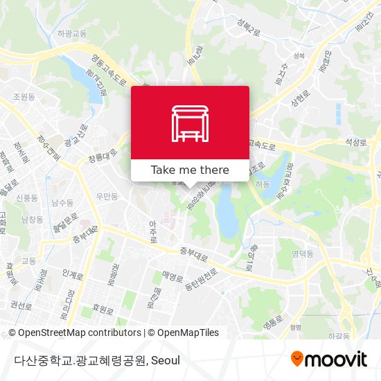 다산중학교.광교혜령공원 map