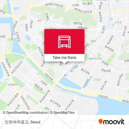 인천여자공고 map